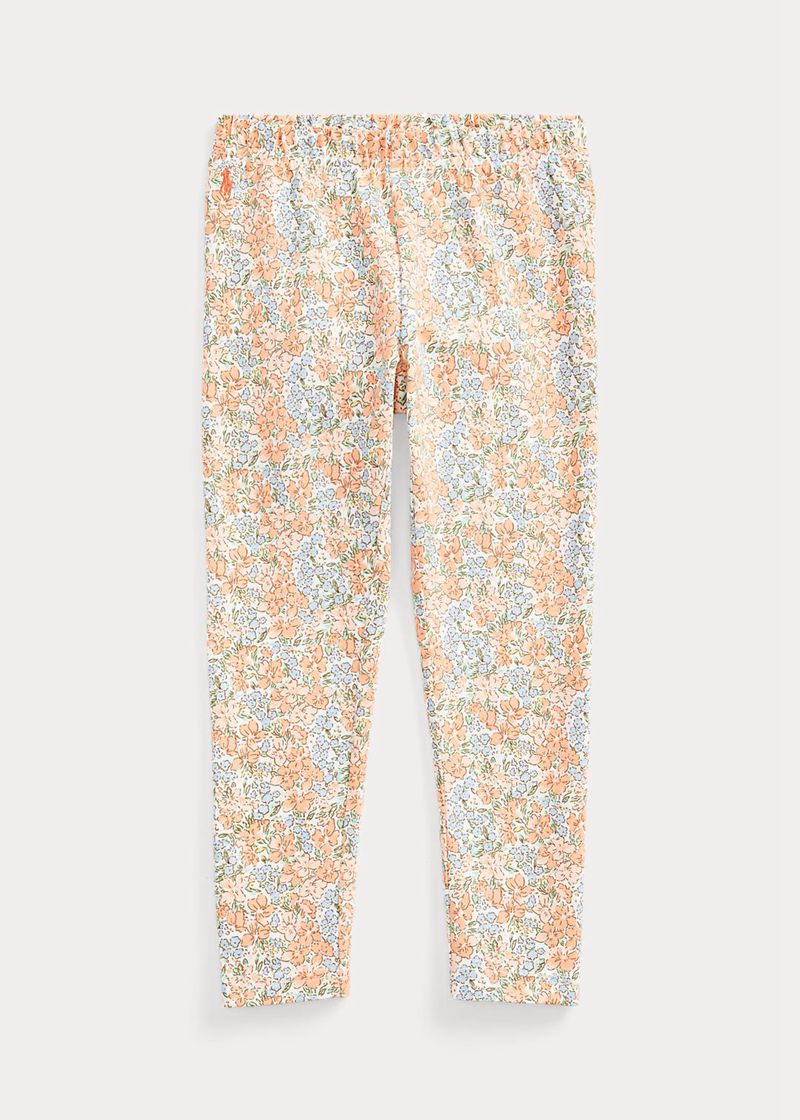 Pantalones Ralph Lauren Niña 1.5-6.5 Años Floral Stretch Jersey Legging Chile Naranjas KEBUC-1538